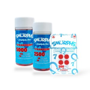 smurphs 7 hydroxymitragynine kratom extract tablets strawberry 50mg per tablet set 28594