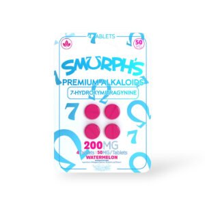 smurphs 7 hydroxymitragynine kratom extract tablets watermelon 50mg per tablet 4ct 28775
